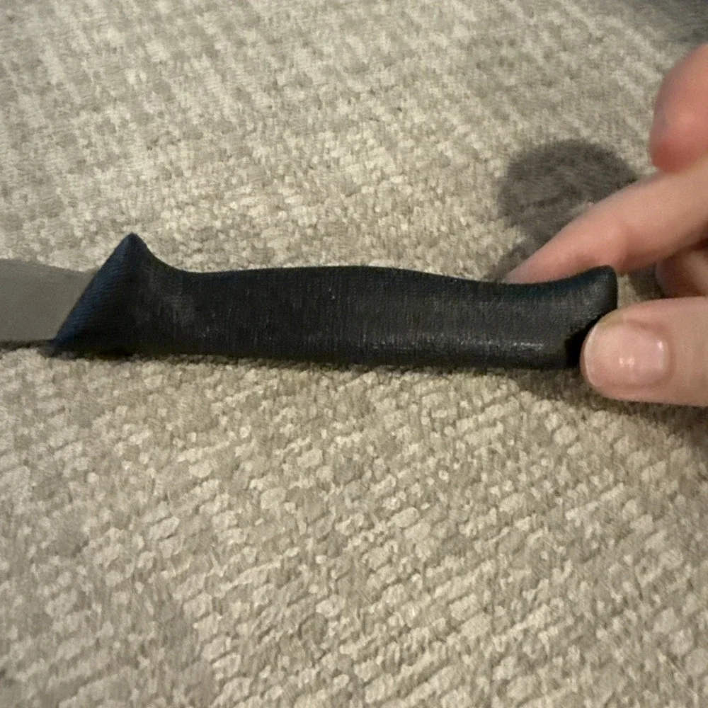Ginsu 2000 Non Serrated Bagel Knife Black Plastic Handle-kitchen tool